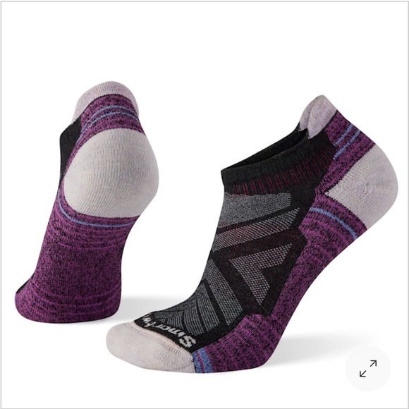 Smartwool Women's Small Hike Light Cushion Low Ankle Socks Charcoal Teal NWT - Picture 6 of 6